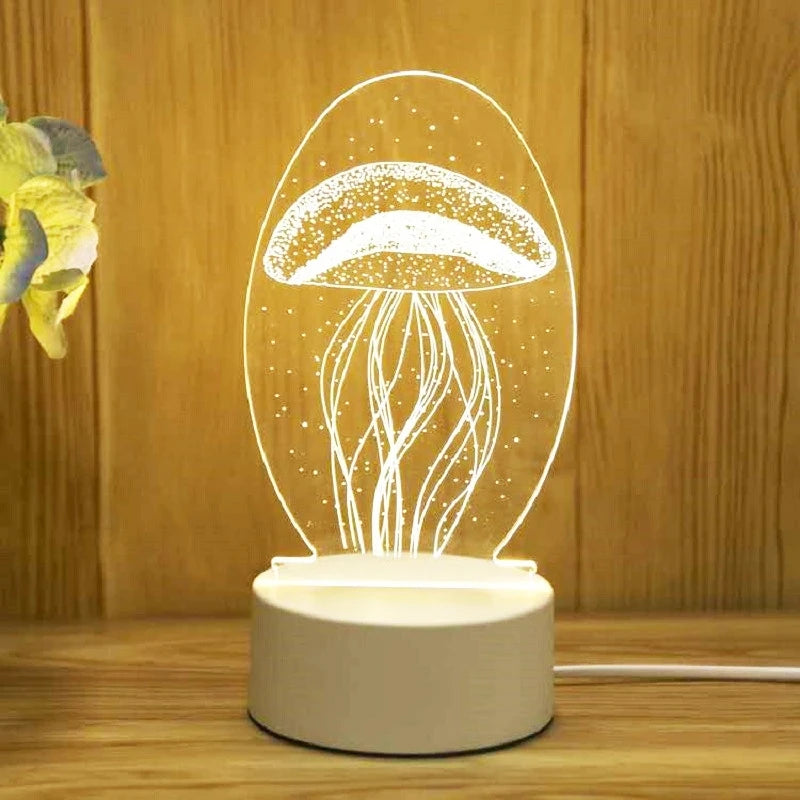 Luminária 3D - Decoração com Elegância e Iluminação